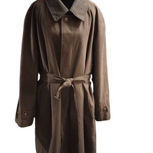 Vintage Ralph Ralph Lauren Brown Trench Coat, Belt, Removable Lining, Great Con!